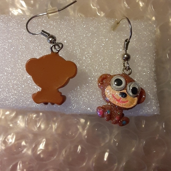 Monkey Pierced Earrings - Picture 4 of 5
